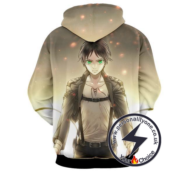 Attack On Titan - Eren Yeager 3D - Attack On Titan Hoodies